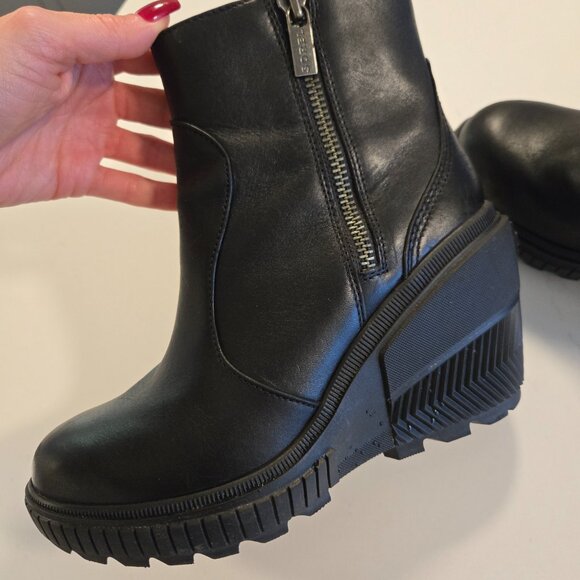 SOREL Ona Ave Zip Wedge Waterproof Bootie SIZE 8/UK 6/EUR 39 - Picture 2 of 8